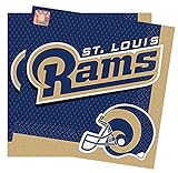 Officially Licensed NFL Luncheon Napkins 16 Count Package of 6.5 Inches