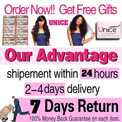 Unice Hair Natural Color 16 18 20inch Brazilian Straight Hair 3 Bundles 100% Unprocessed Brazilian Virgin Human Hair Weave Extensions