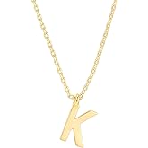 PAVOI 14K Gold Plated Initial Necklace | Letter Necklaces for Women