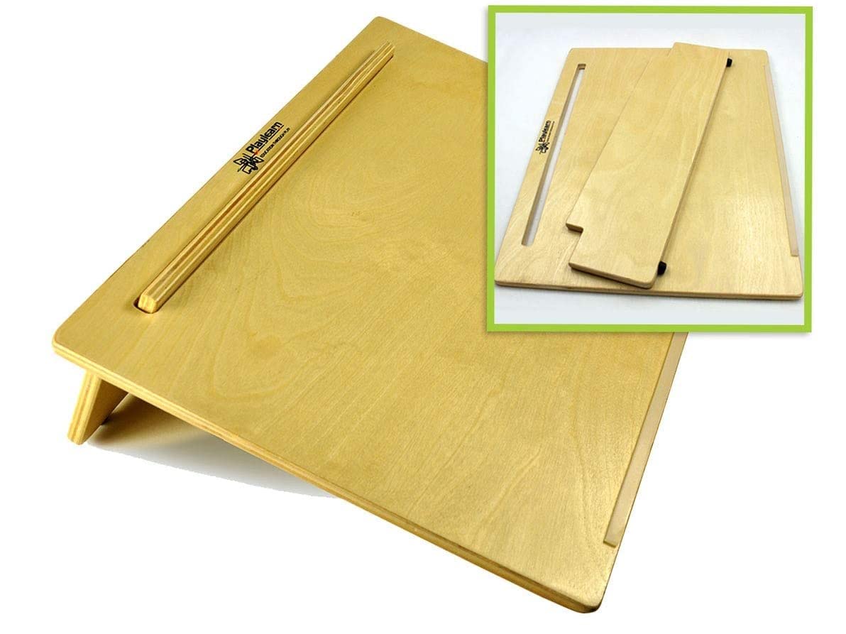 Playlearn Ergonomic Writing Slope | Wooden Writing Board | 20ยฐ Slope for Correct Posture | Non-Slip Surface | Extra-Wide (18 x 14 inches) | Rustic Functional Brown Wood โ image 1