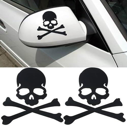 Amazon Com Naladoo Diy Car Sticker Fashion Skull Design 3d