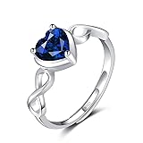 Shysnow Sapphire Birthstone September Ring for