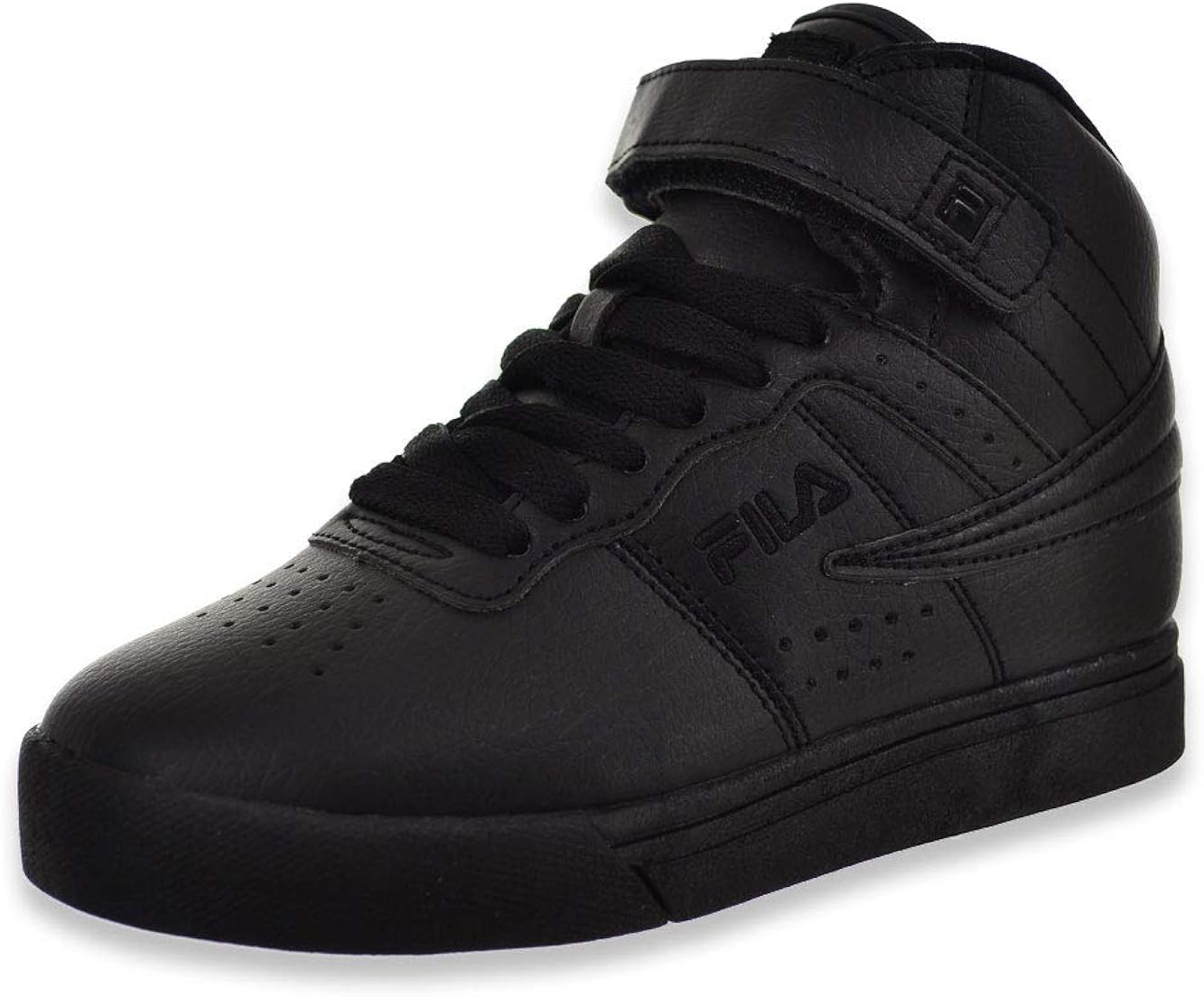 kids black fila trainers