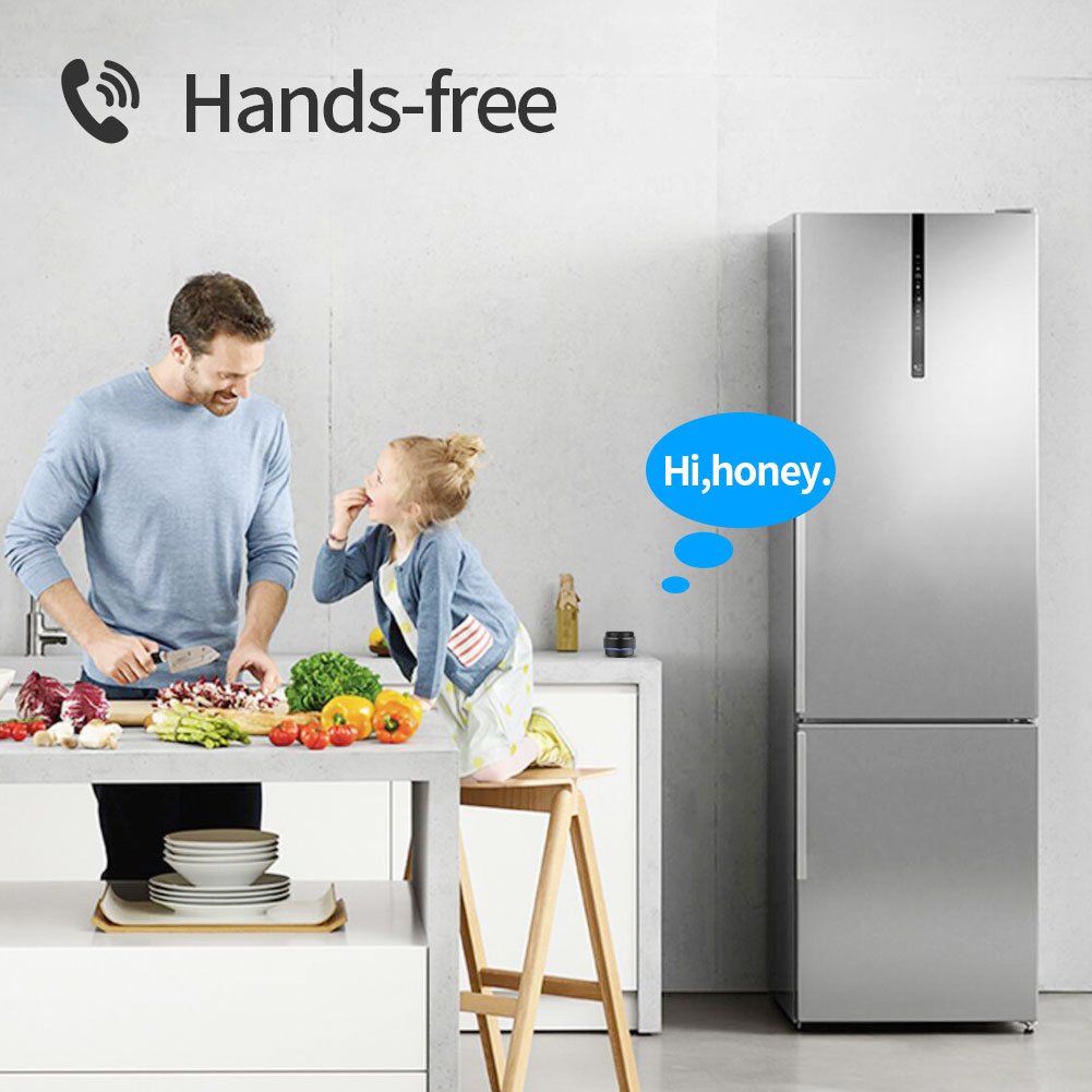 Bluetooth Speaker, Hcman wireless speakers with bluetooth 4.1,Built-in Mic for Hands-Free, SD/TF Card Slot for iPhone iPad PC Cellphone - Black