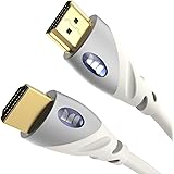 Monster HDMI Cable 4k Ultra HD with Ethernet - Corrosion-Resistant 24k Rose Gold Contacts and V-Grip Connection - HDMI Cable 
