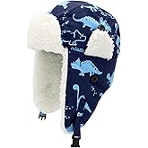 Olreco Toddler Winter Hat Baby Winter Hat Warm Fleece Lined Kids Trapper Hats Toddler Hats for Boys Girls Kid Snow Essentials