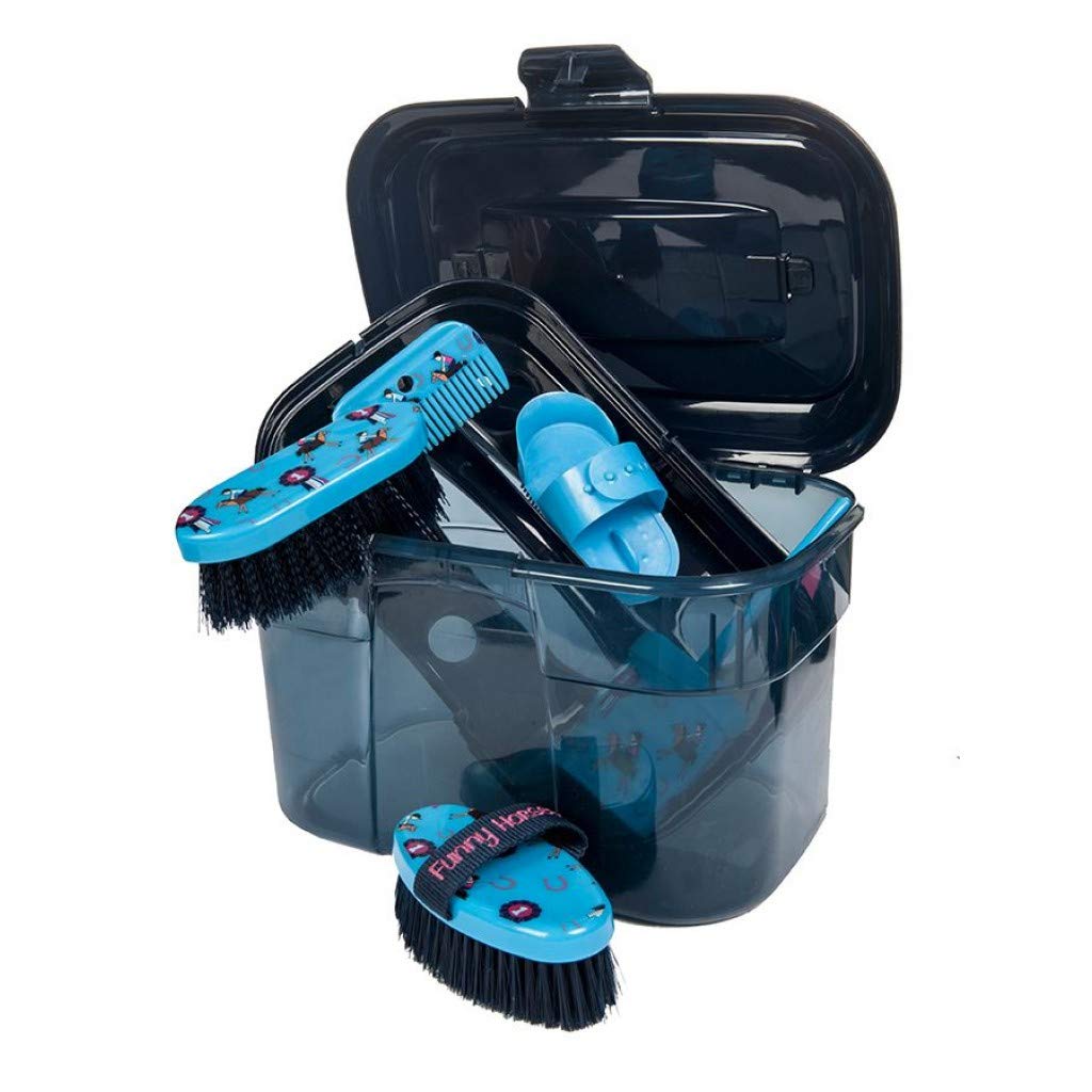 HKM 4057052188749 Funny Horses-6500 Cleaning Set Blue