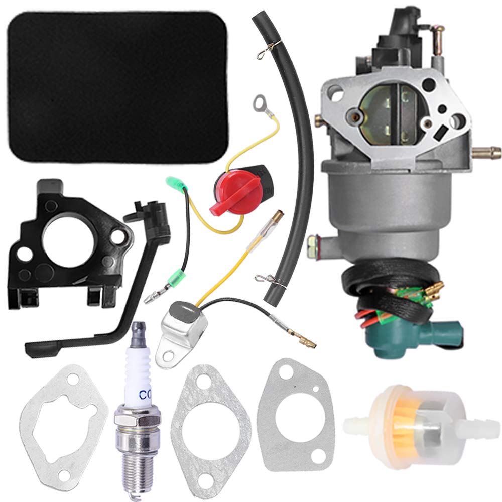 Photo 1 of 0G8442A111 Carburetor for Generac GP5000 GP5500 GP6500 GP6500E 5KW 5.5KW 6.5KW 389cc Generator with Air Filter Tune Up Kit