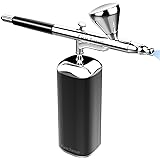 ゴシェール ダブルアクション充電式エアブラシ 一体化コンプレッサー USB充電ライン ダブルアクションエアブラシ付き ゴシェール(Gocheer)