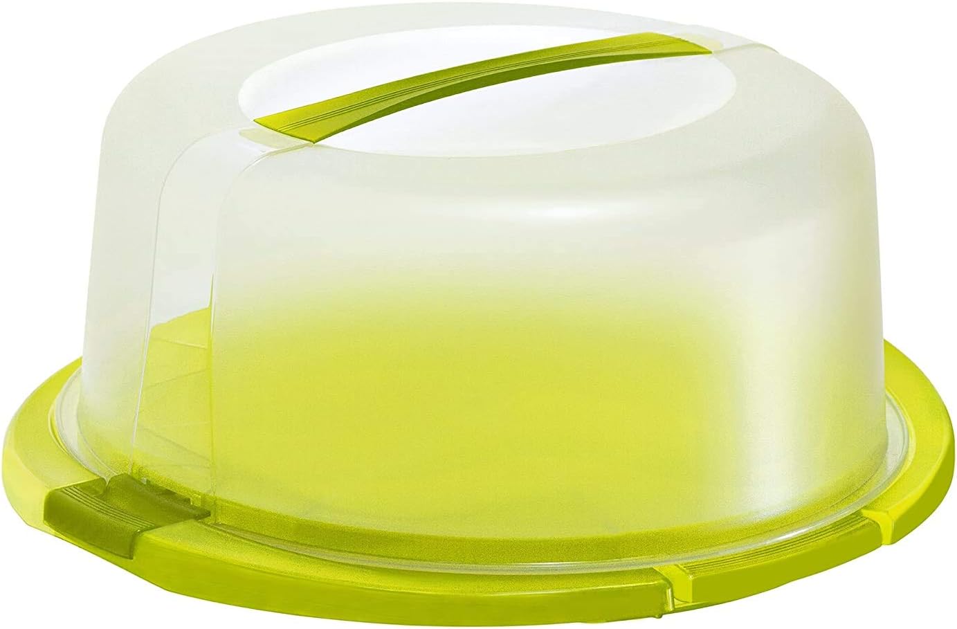 Rotho Cool & Fresh Tortenglocke mit Kühlung, Haube und Tragegriff, Kunststoff (PP) BPA-frei, grün/transparent, (38,0 x 34,0 x 16,0 cm)
