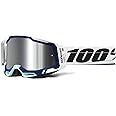 100% Racecraft 2 Mountain Bike & Motocross Goggles - MX and MTB Racing Protective Eyewear (Arsham - Mirror Silver Flash Lens)