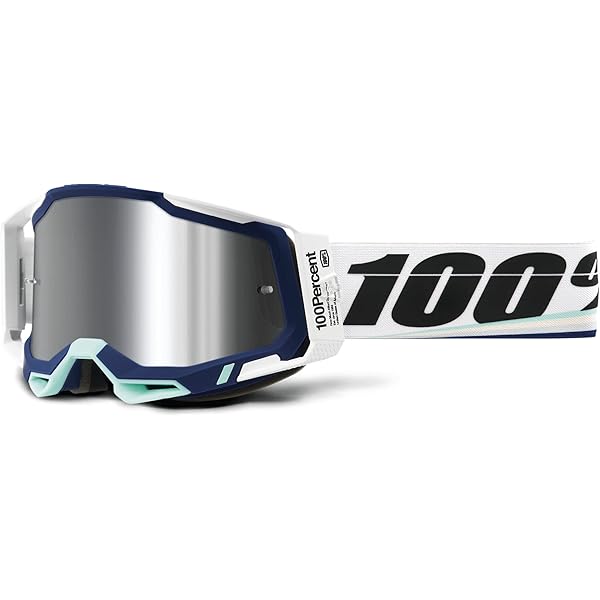 100% Barstow Goggles ホワイト/グレー 100 Percent Barstow Goggles - Motorcycle Closeouts by Rider