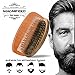 Beard Comb and Brush Grooming Set for Men - Home & Travel Grooming Kit Natural Handmade Boar Bristle Brush & Wooden Comb That Adds Shine & Health to Moustache, Goatee, Dry or Wet Hair By Magnifeko