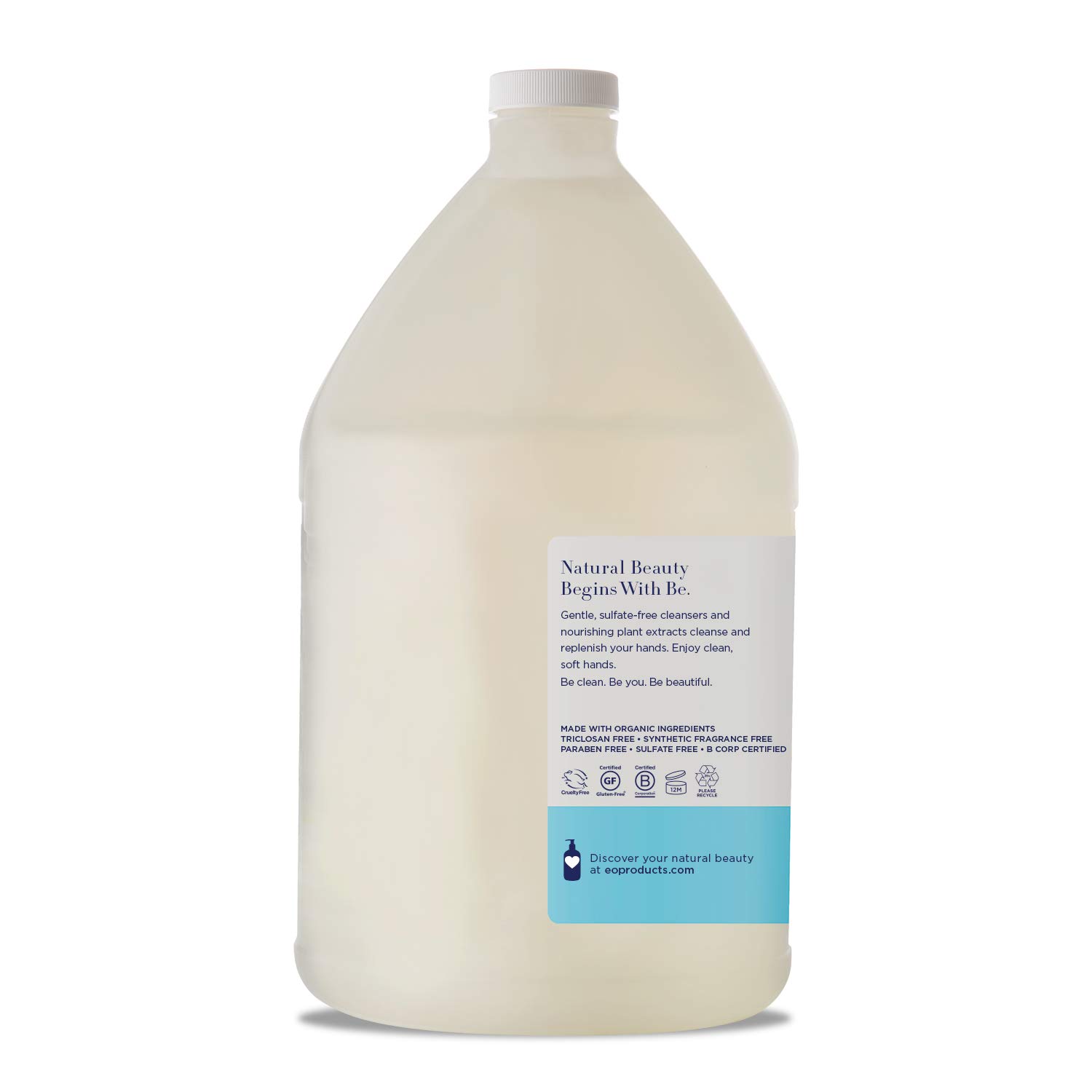 EO Botanical Liquid Hand Soap Refill, French Lavender, 128 Fluid Ounce (1 Gallon): Beauty