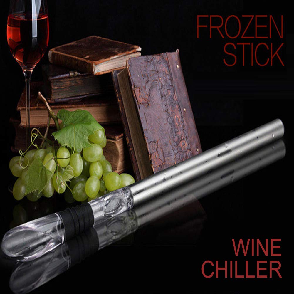 Deeram Stainless Steel 3in1 Wine Chiller Stick Wine Cooler Wine