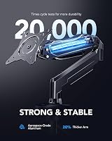 HUANUO Single Monitor Arm Desk Mount 13–32 in VESA 75x75/100x100 19.8 lb view 3