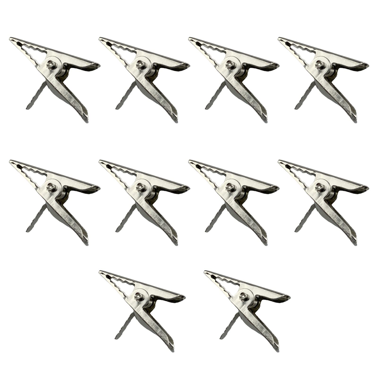 YQYAZL 10PCS Metal Alloy Clip, Glitter Poinsettia Artificial Christmas Flower Decoration Accessories Xmas Tree Ornaments For Wedding Party Decor Silver White