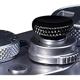 VKO Metal Soft Shutter Release Button,Delicate Camera Shutter Button Knurled Shape Black(2-Pack)