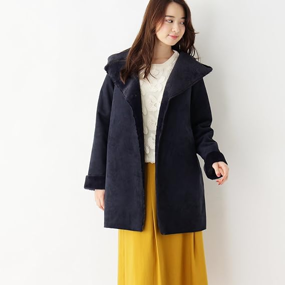Amazon シューラルー Shoo La Rue フェイクムートンショートコート 03 L ネイビー 093 コート ジャケット 通販 Amazon シューラルー Shoo La Rue フェイクムートンショートコート 03 L ネイビー 093 コート ジャケット 通販