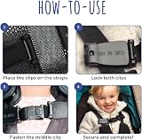 Escape Me Not Car Seat Anti Escape Harness Clip Monkey Design view 4