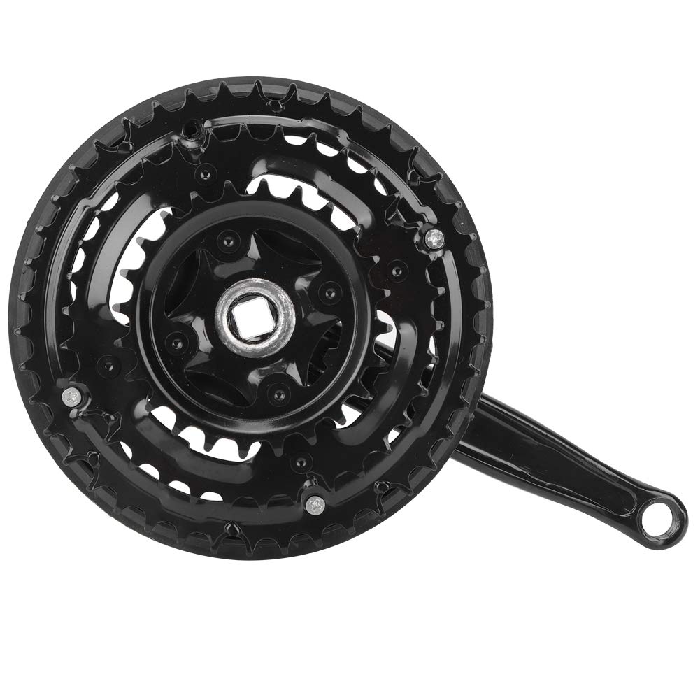 Dilwe Crankset Road Bike, High Carbon Steel Crankset Crank Bike Crankset Cranksets for Variable Speed Mountain Bike Road Bike Drivetrain ComponentsBicycles and spare parts