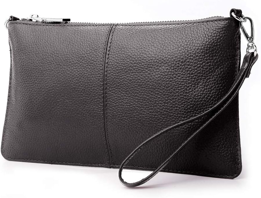 Lecxci Leather Crossbody Purses Clutch Phone Wallets with Card Slots for Women