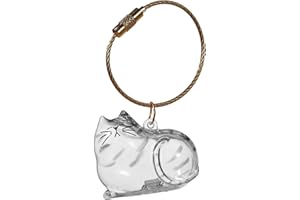 Acrylic Cat Fur Rope Pet Hair Collection Display Case with Container