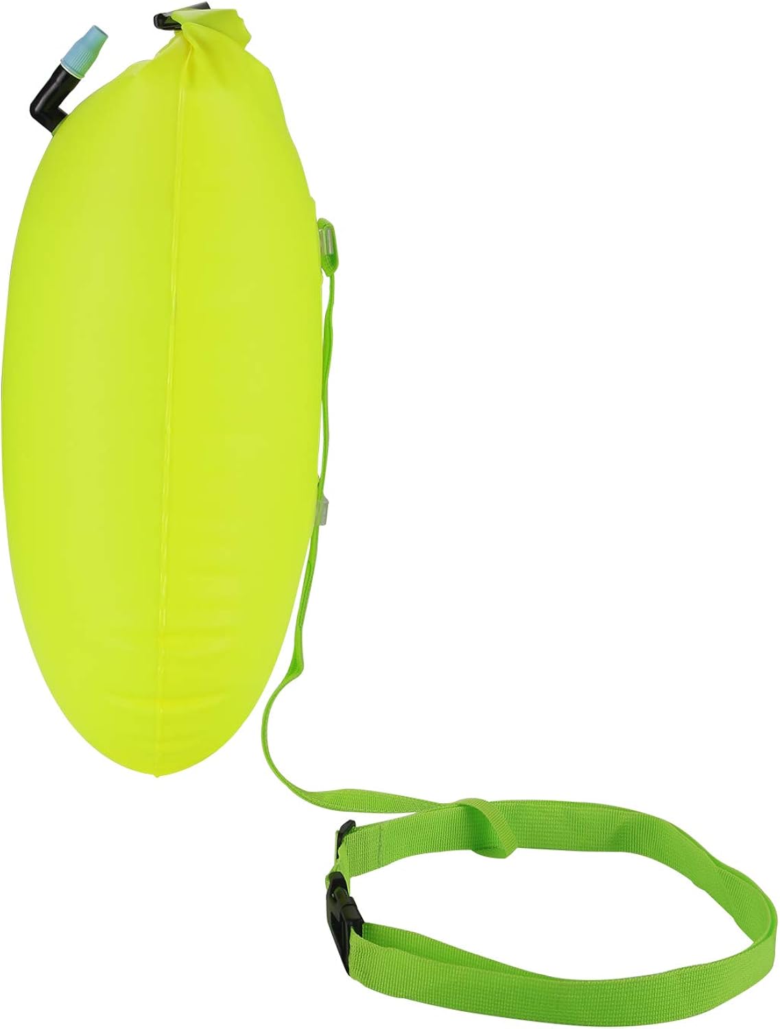 SAFE4SWIM 15L Pull Swim Buoy for Swimming Adult Open Water Be Bright Be Seen & Be Safer with Adjustable Swim Bubble Waist Belt Yellow: Sports & Outdoors
