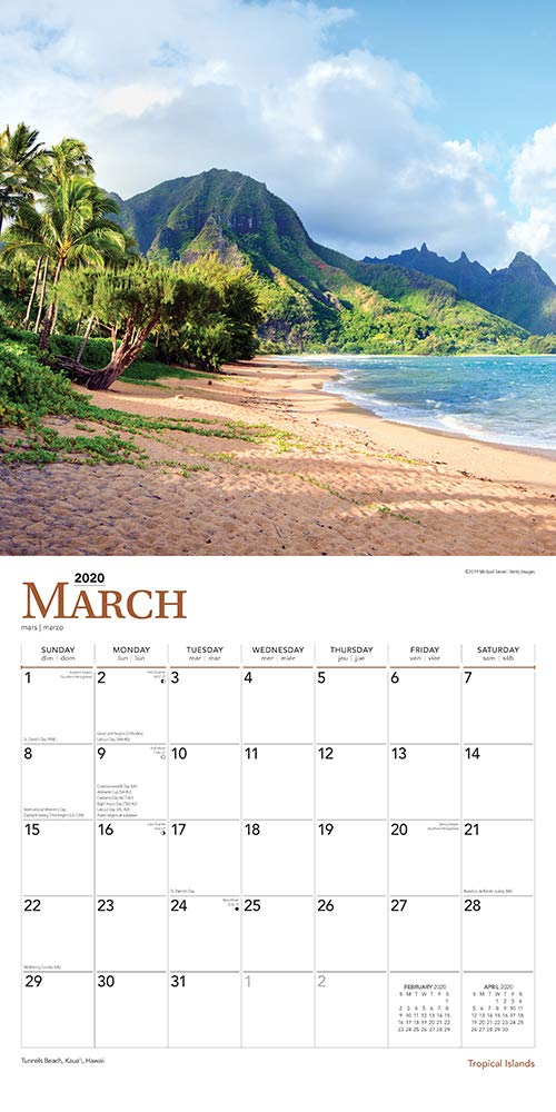 Collectable Calendars Collectables & Art Tropical Islands Calendar 2022  Travel Wall 15% Off Multi Orders! Collectable Paper & Ephemera