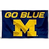 College Flags & Banners Co. Michigan Team University Wolverines Large Go Blue 3x5 College Flag