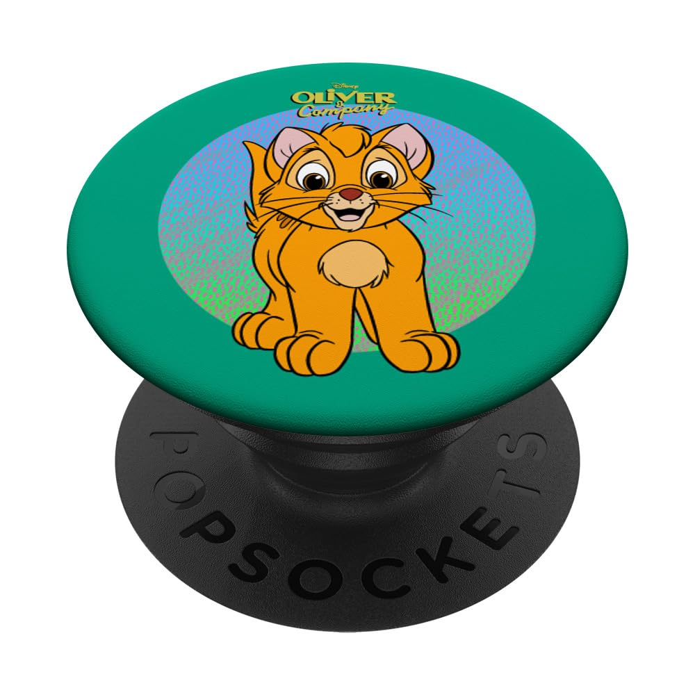 Disney Oliver & Company Green Background PopSockets Swappable PopGrip