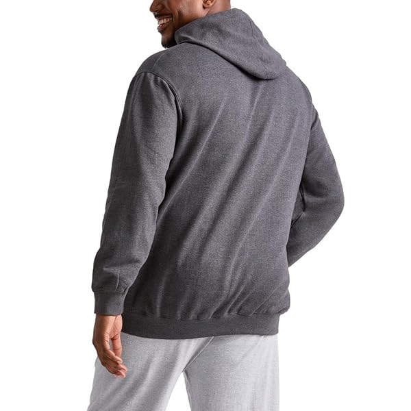 CHAMPION MEN’S HOODIE, POWERBLEND, FLEECE STRIPED SWEATSHIRT FOR MEN (REG. OR BIG & TALL)