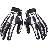 EXCEREY Cycling Gloves Touch Screen Anti-Slip Skeleton for Men Women | Full Finger,Lightweight,Adjustable Wrist Strap,Anti-wear Microfiber,Breathable,Off-road Racing, Mountain Bike, Commuting