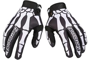 EXCEREY Skeleton Cool Motorcycle Bicycle Full Finger Off-Road Racing Gloves Outdoor Sports for Men Women & Mountaineering
