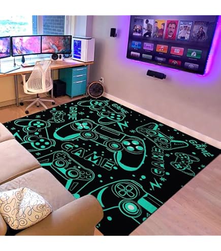 Tapis De Sol Camouflage Militaire En Velours - Antidérapant, Facile à Nettoyer - Pour Chambre Ou Salon - 9