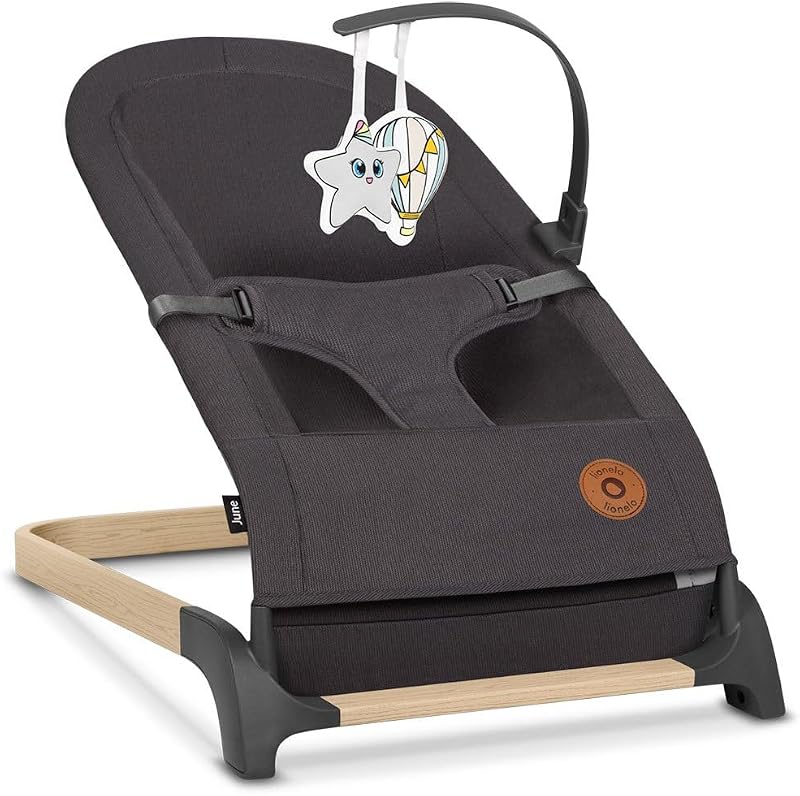 Rede de bebé de junho, movimento natural de balanço, desde os primeiros dias de vida até 9 kg, leve, estável, antiderrapante, cintos de segurança, rede dobrável para bebés