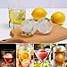 4 Pack Flexible & Durable Silicone Sphere Round Ice Cube Molds, Makes 2 Inch Ice Balls