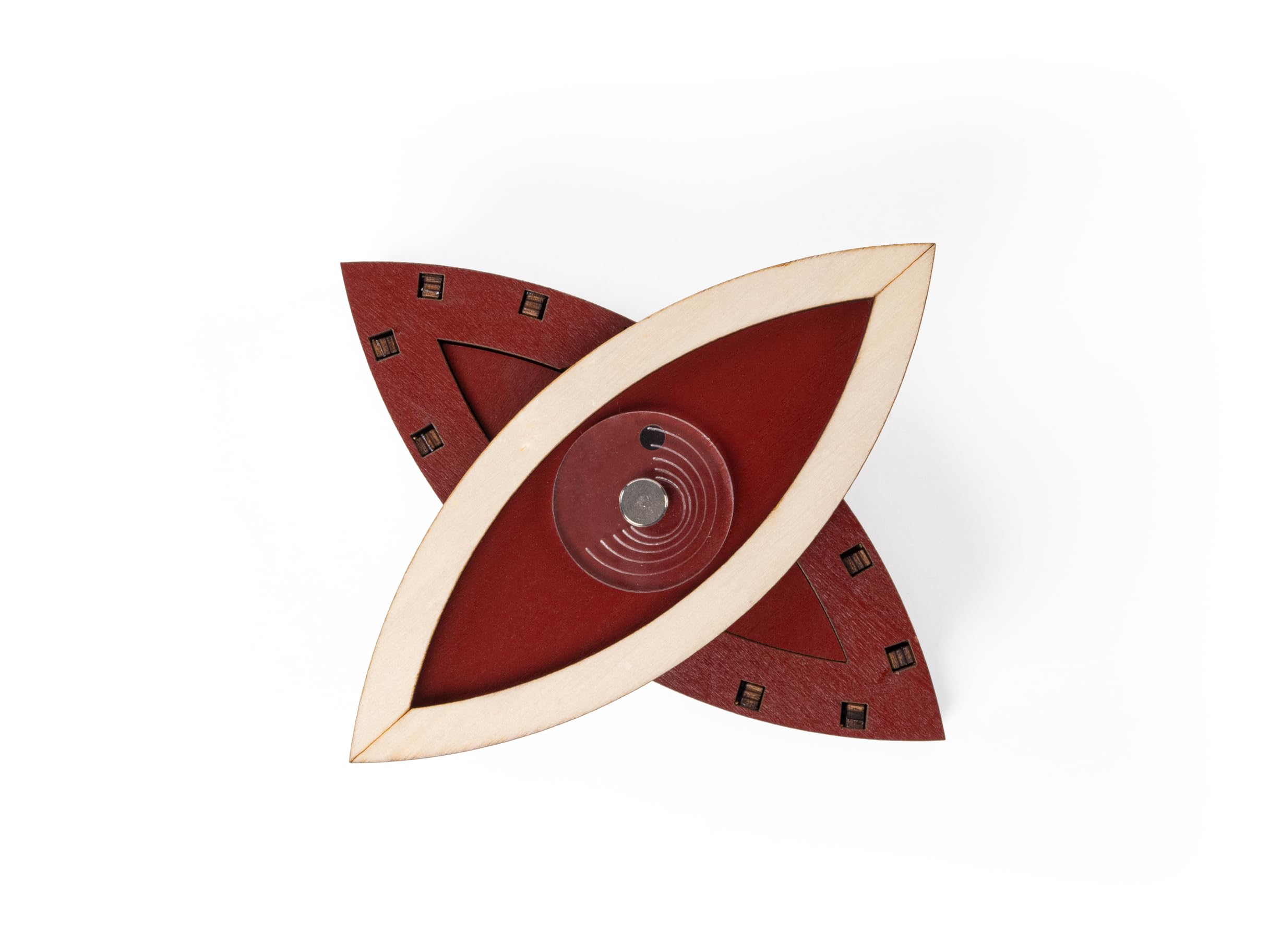 Recent Toys Constantin Eye of Horus Puzzle Box, Wooden 3D Puzzle Box Brain Teaser, for Teens and Adults.