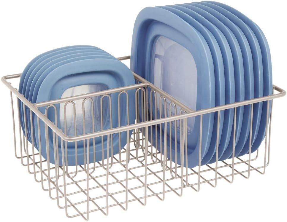 Supporto verticale da parete o porta coperchio pentole, per armadietti da cucina, per coperchio pentole, 5 coperchi, 43,4 x 27,8 x 9,7 cm