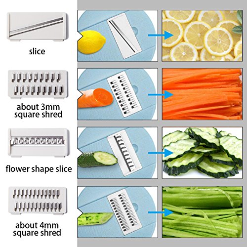 Vegetable Slicer Shredder Chopper Cutter Egg White Separator Multi Blades Kitchen Gadgets