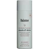 HIMS Dandruff Detox Anti Dandruff Shampoo - Anti Dandruff Shampoo for Dry, Itchy Scalp with Pyrithione Zinc 1% and Argan Oil - Paraben Free, Sulfate Free - Evergreen Mint - 6.4 fl oz