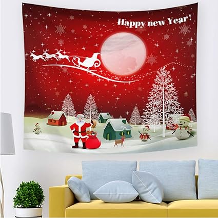 Amazon.de: xkjymx Europäische und amerikanische Weihnachtstapisserie