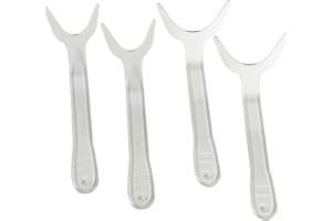 Angzhili 4 Pcs Dental Photography Retractors,Clear Orthodontic Lip Retractor (2 Small+2 Large)
