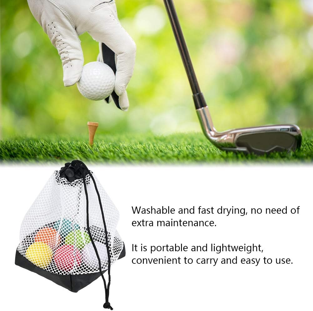 Yosoo Health Gear Ball Bag, Nylon Mesh Drawstring Pouch, Practice Ball Pouch Hold 36 Balls - Image 5