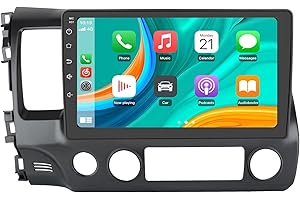 Car Stereo Radio Stereo Head Unit for Honda Civic 2006-2011 Andriod 13 with Wireless Carplay Android Auto WiFi Bluetooth