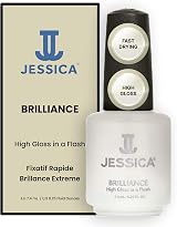 JESSICA Brilliance Top Coat Nail Polish 7.4ml Quick Dry High Gloss view 1