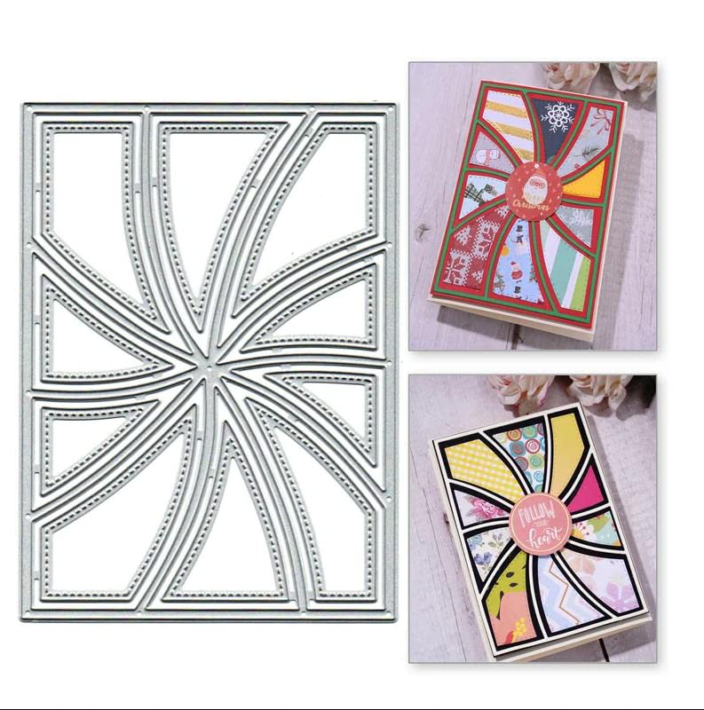 Rectangle DIY Crafts Template Rectangle Grid Frame Scrapbook Cards Cutting Dies Cut Stencils for DIY Embossing Card Making Paper Dies Scrapbooking