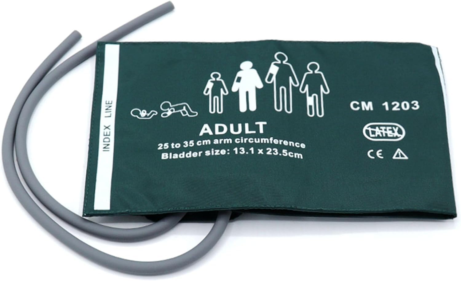 Universal NIBP Cuff, 25-35 cm Double Tube Reusable Nylon Replacement Blood Pressure Cuff, No Connector