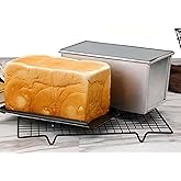 TA BEST Aluminized Steel Pullman Loaf Pan with Lid, 10x3.93x4.4in, Non-Stick Inside and Out, Commercial Grade, Perfect for Bread Lovers