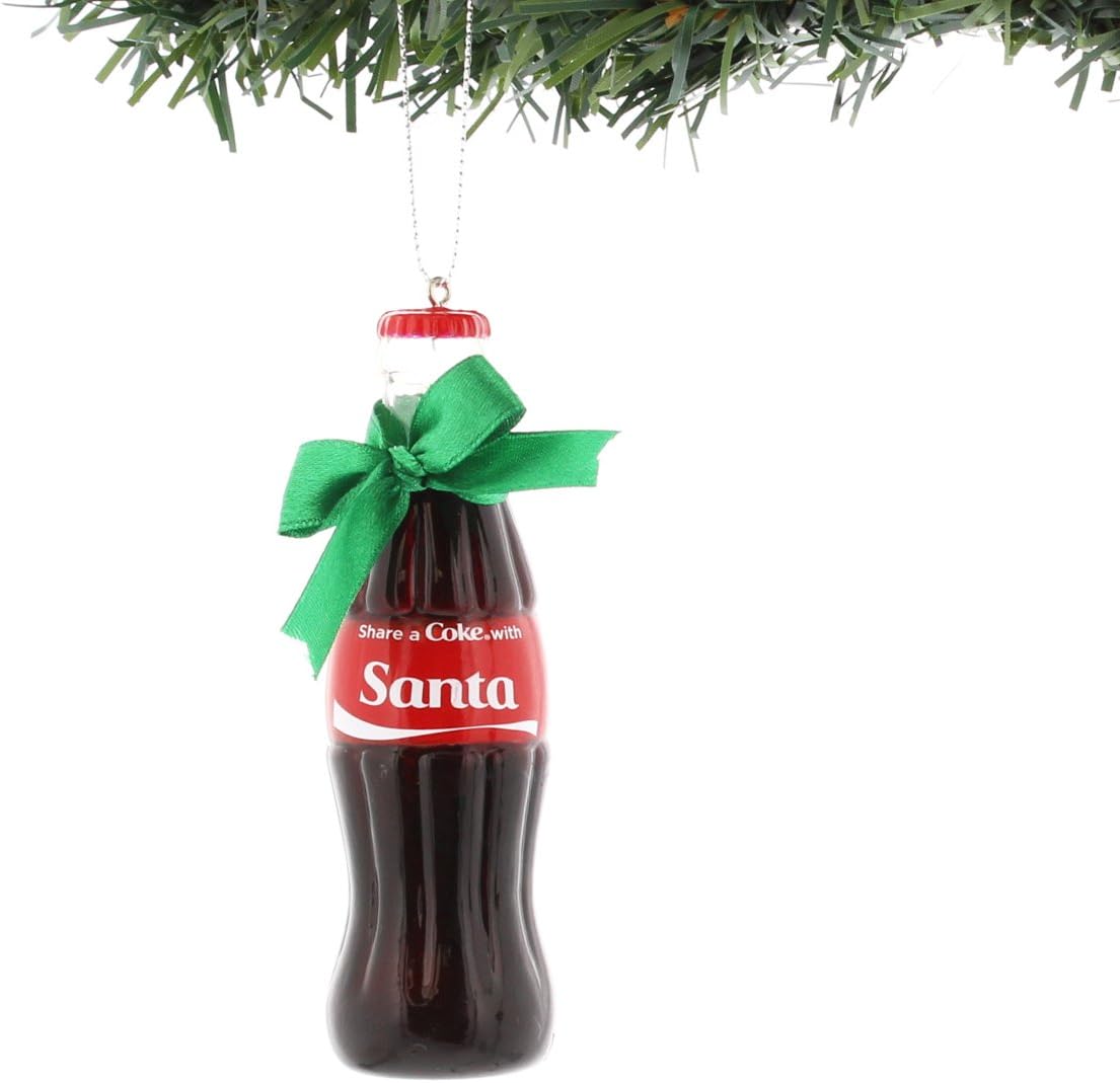 Amazon Com Kurt Adler Coca Cola Coke Ornament Gift Boxed Santa